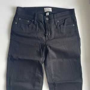JCrew, Toothpick black jeans, size 25. Never worn.